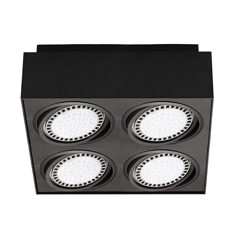 Потолочный светильник Zumaline BOXY CL 4 20076-BK