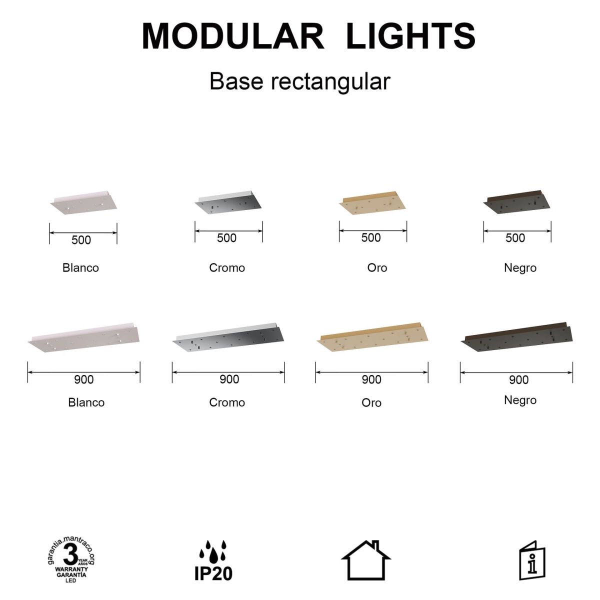 Основание потолочное 14L Mantra Modular Light Florones 9393