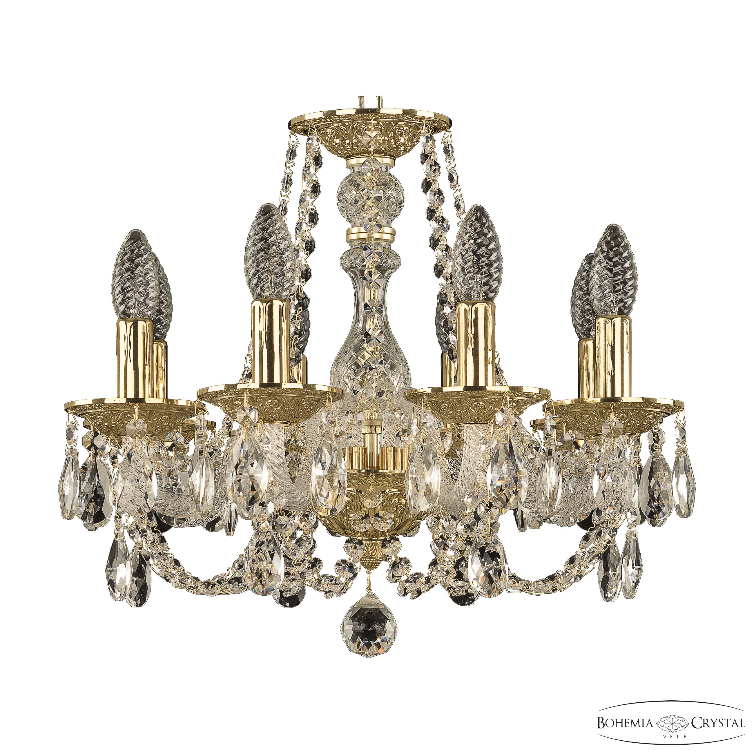 Подвесная люстра Bohemia Ivele Crystal 1601/8/141 G