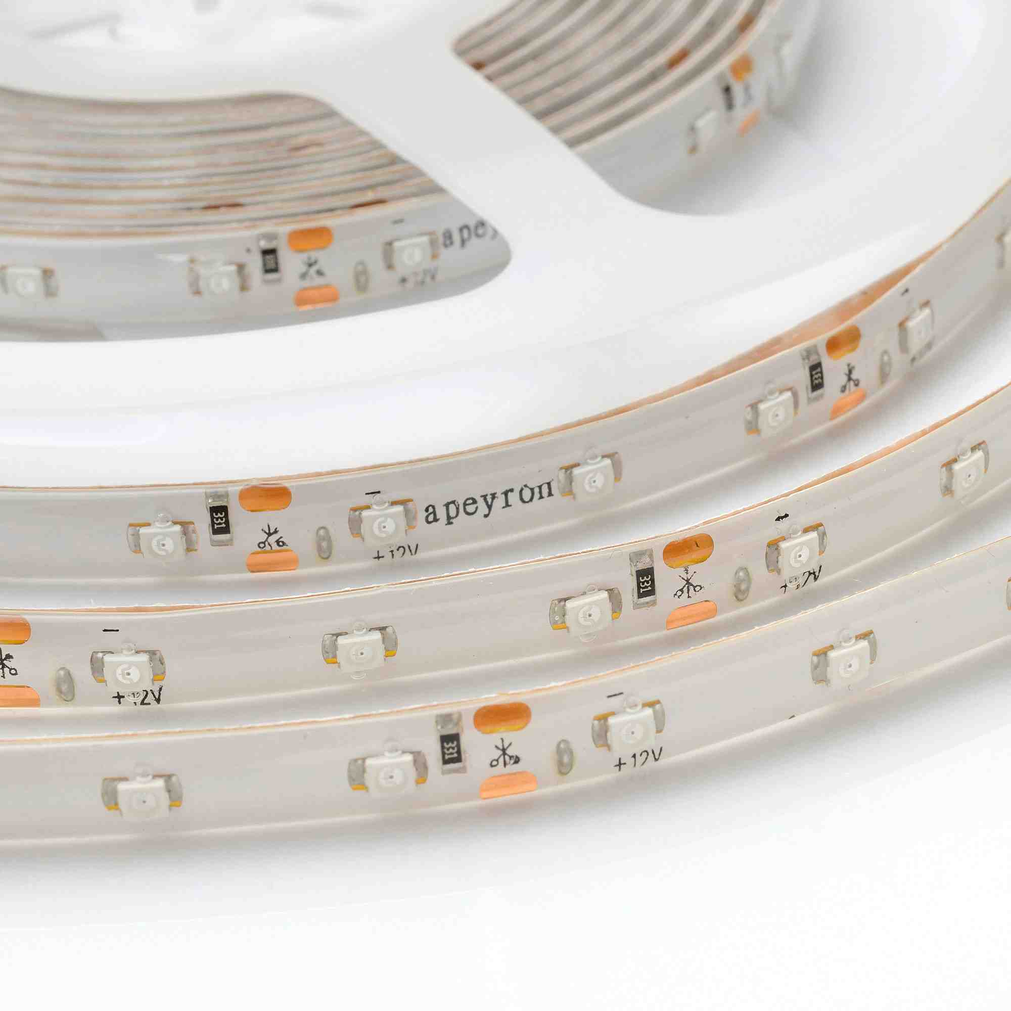 Светодиодная лента Apeyron 12В СТ 4,8Вт/м smd3528, 60д/м IP65 5м желтая 05BL