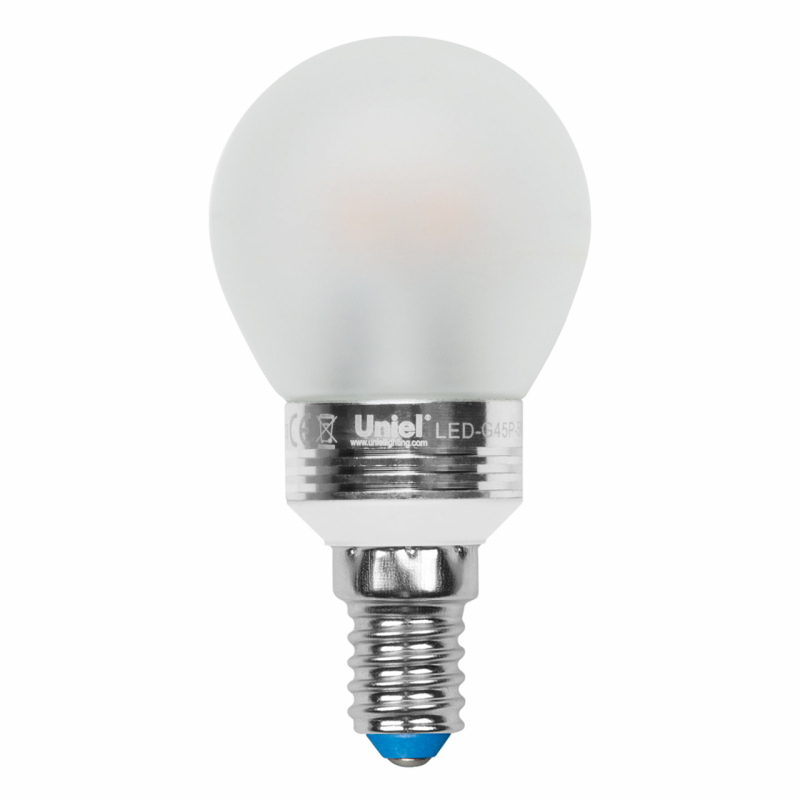 Лампа светодиодная (08010) Uniel E14 5W 4500K матовая LED-G45P-5W/NW/E14/FR