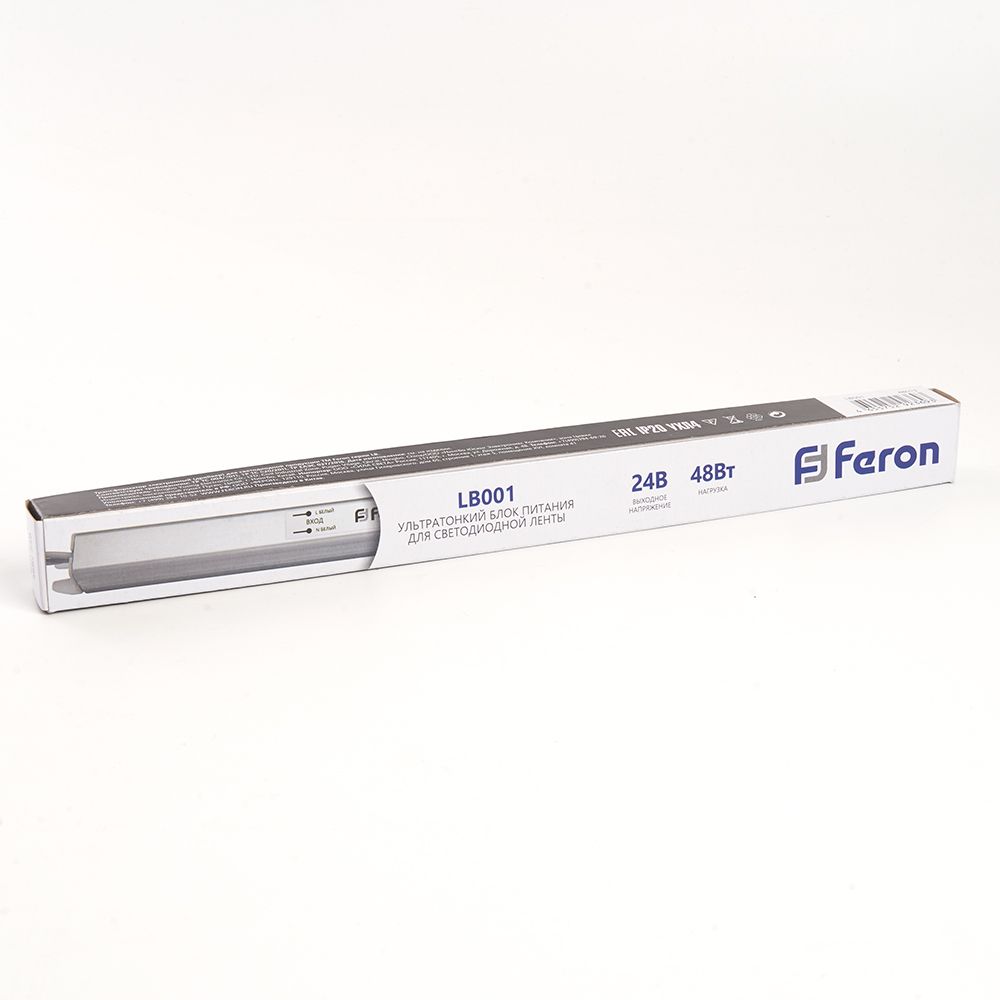 Трансформатор для светодиодной ленты Feron LB001 48Вт 24В IP20 48013
