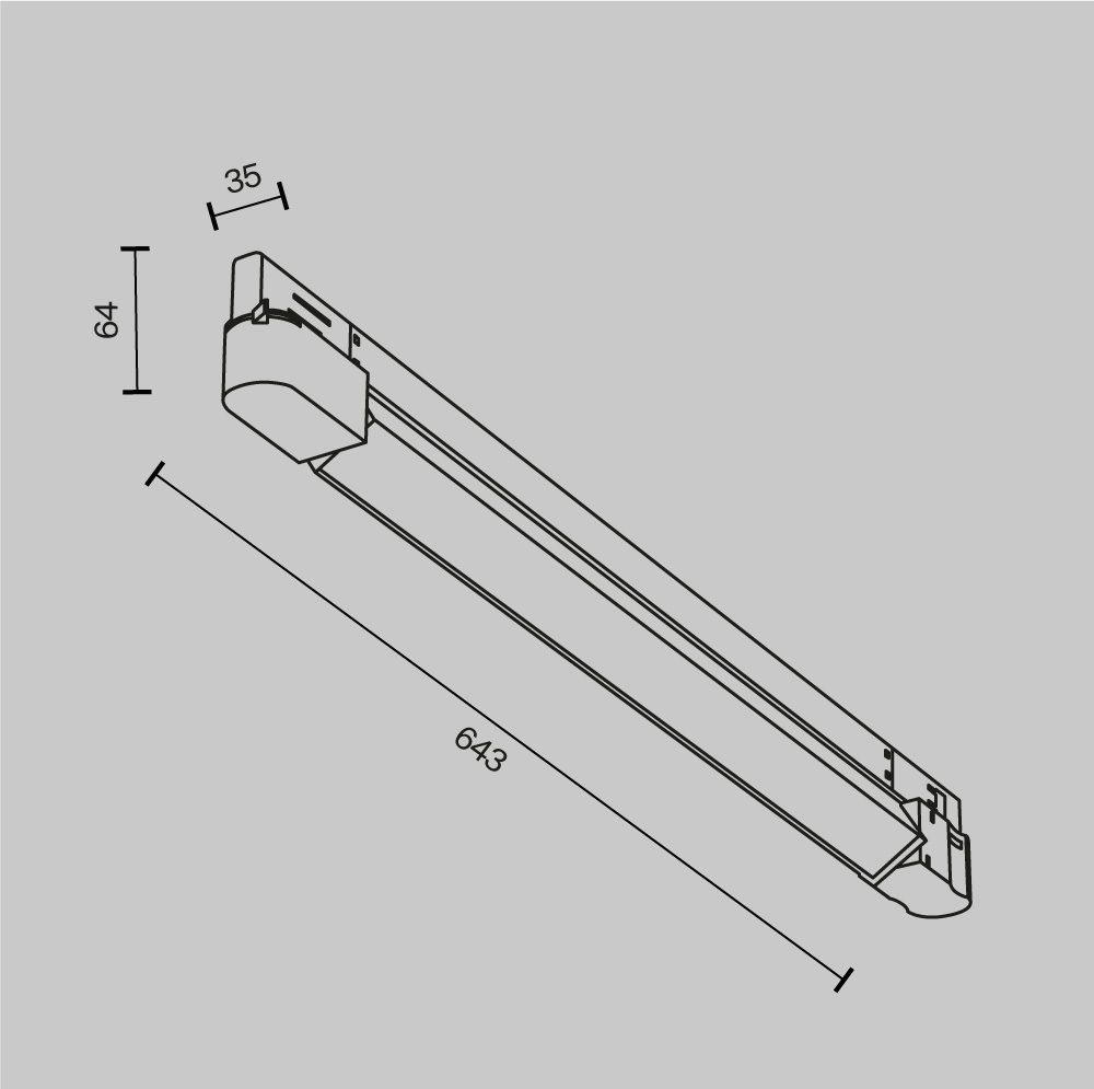 Трековый трехфазный светильник Maytoni Basis TR196-3-20W2.7K-W