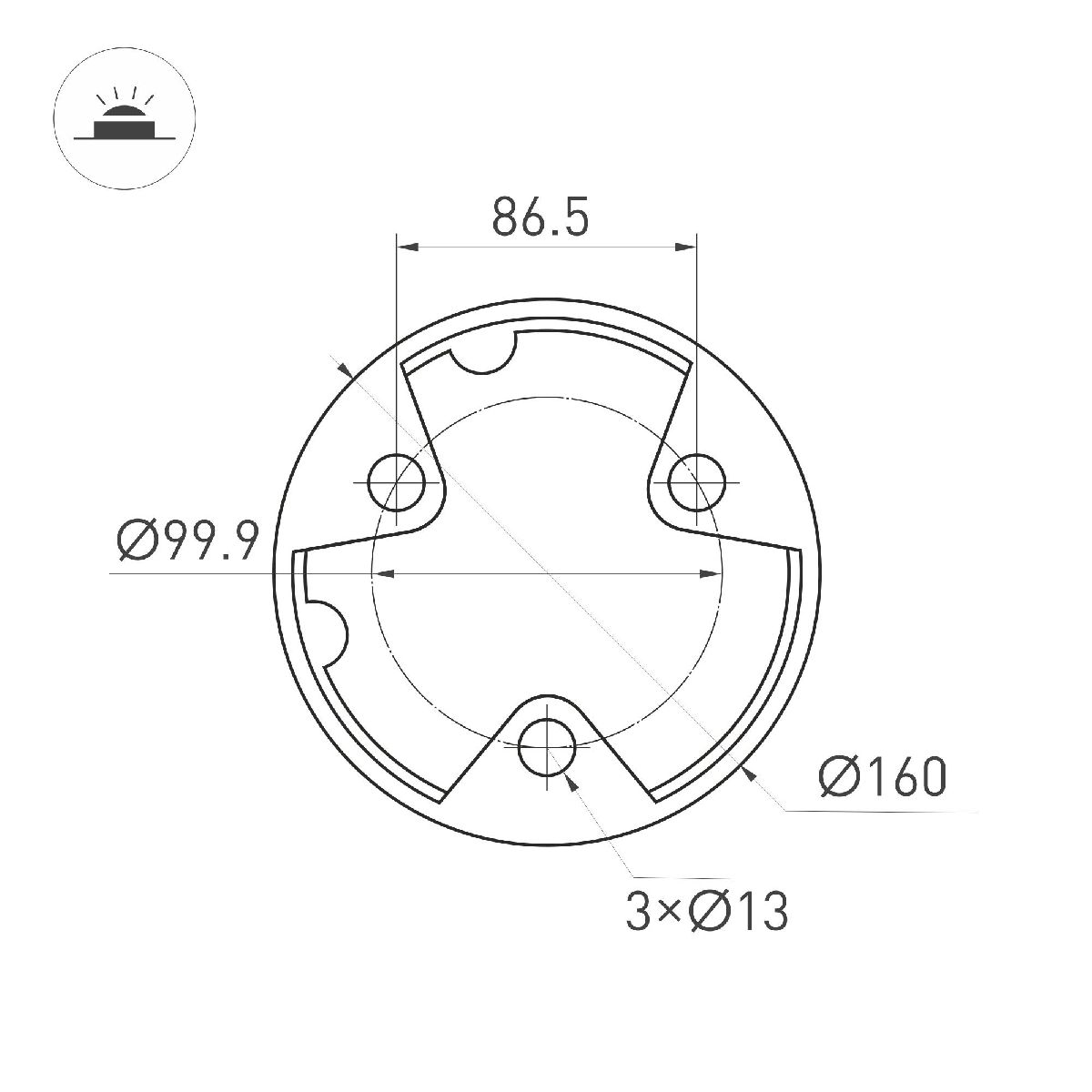 Ландшафтный светильник Arlight LGD-LANDMARK-BOLL-H1000-20W Warm3500-MIX 047691
