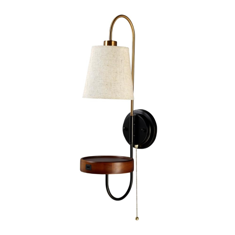 Бра Crystal Lux Twins AP1 Usb Wenge