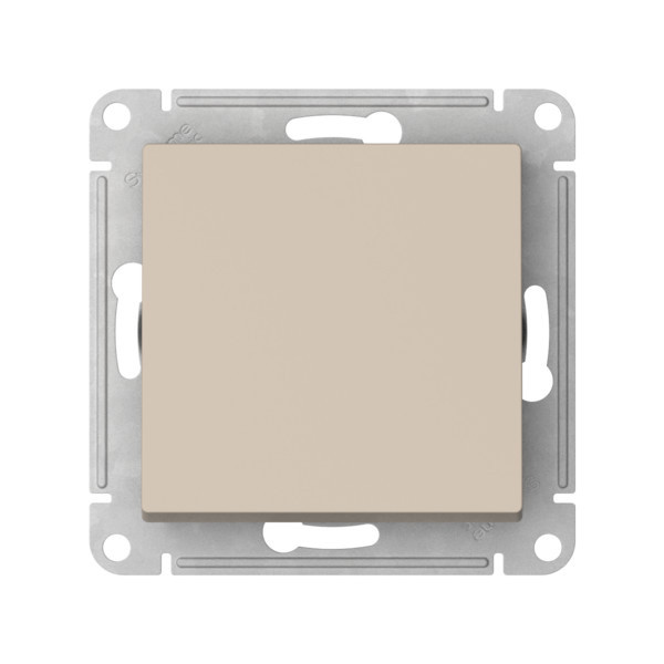 Выключатель с самовозвратом, сх.1, 10АХ, мех., быстрозажим. клем. Systeme Electric AtlasDesign Песочный ATN001215S