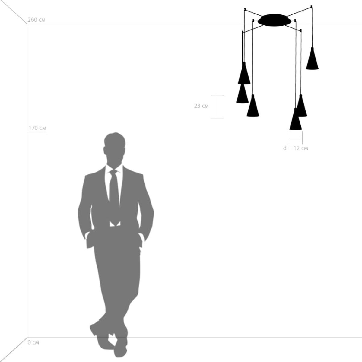 Подвесная люстра Lightstar Cone 757069