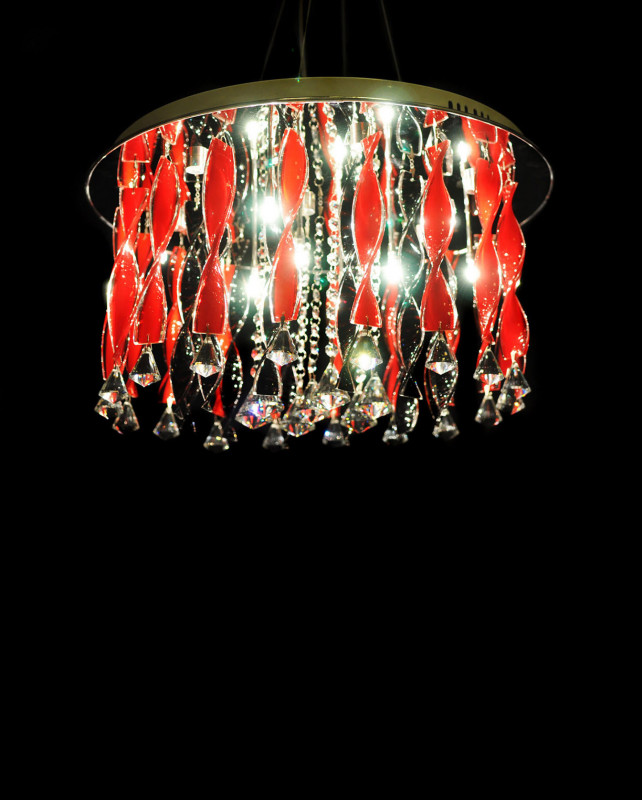 Подвесная люстра Lumina Deco Alvedo LDC 9040-17 RED