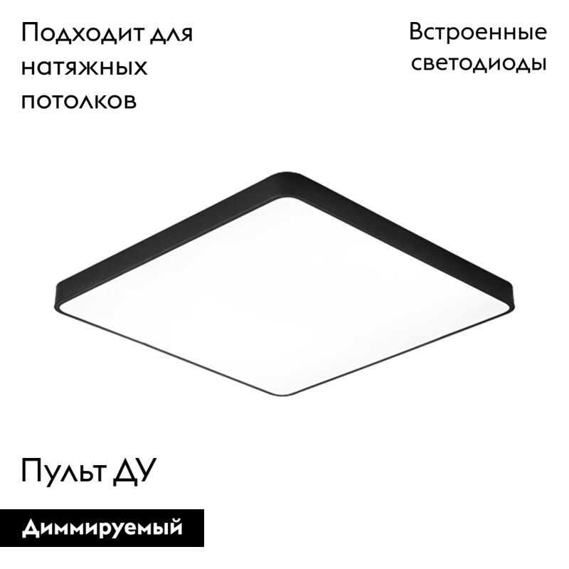 Потолочный светодиодный светильник Arte Lamp Scena A2669PL-1BK