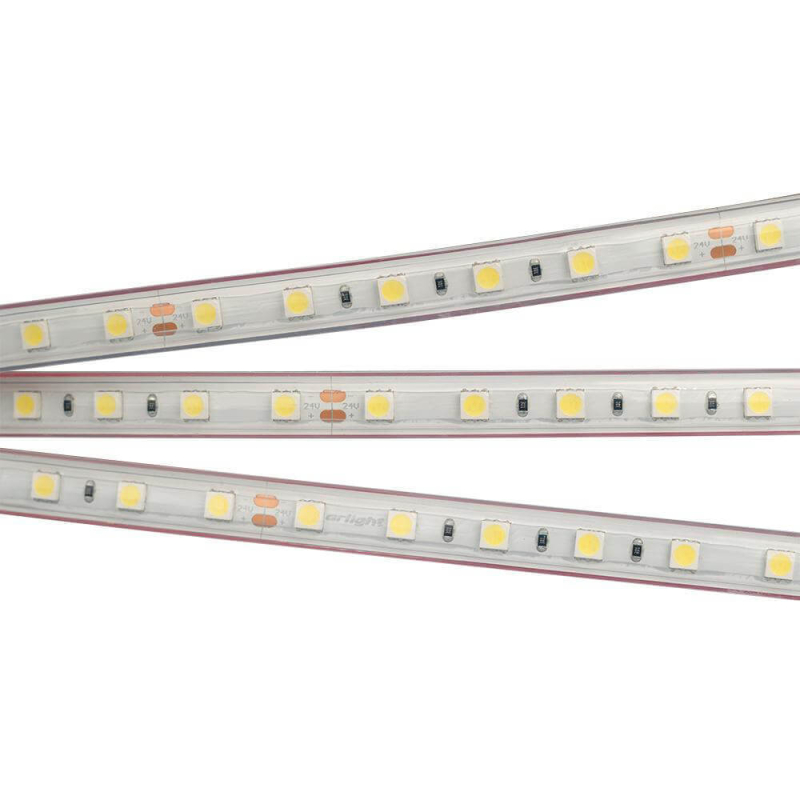 Светодиодная лента Arlight RTW 2-5000PS 24V White6000 2x (5060, 300 LED, LUX) 021399