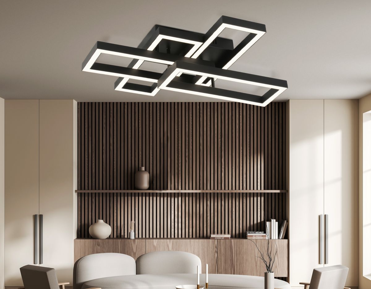 Потолочный светильник прямоугольный Ambrella Light Acrylica Disk FA1002