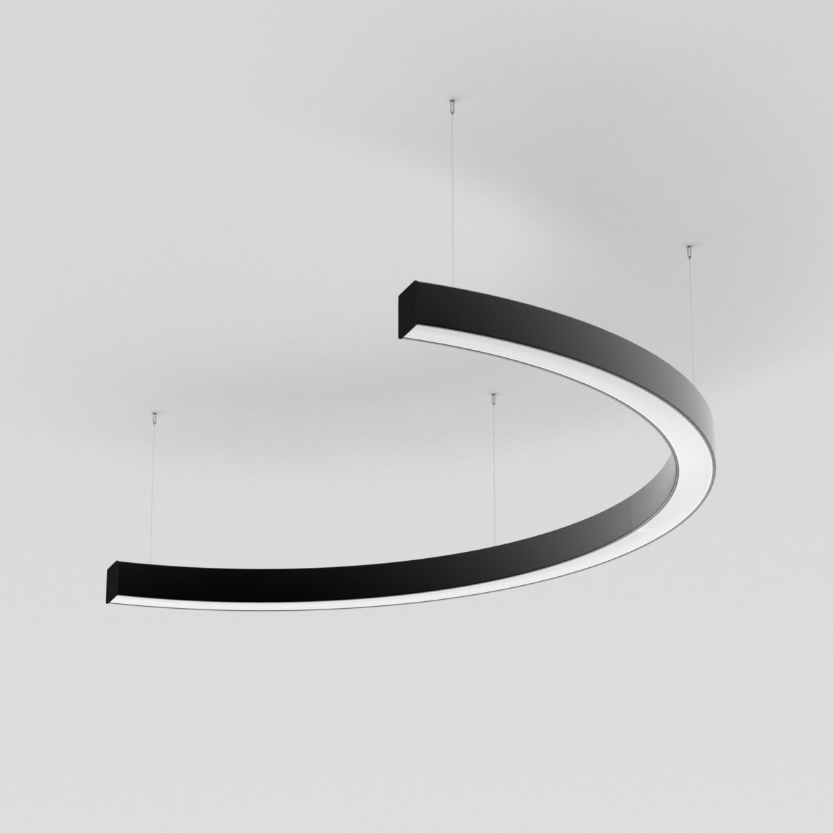 Подвесной светильник Arlight SP-LINE-HANG-ARC-C3535-D800-28W Warm3000 (BLACK, 230V) (Металл) 034016(2)