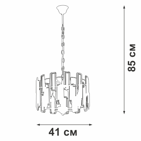 Подвесная люстра Vitaluce V5830-1/5