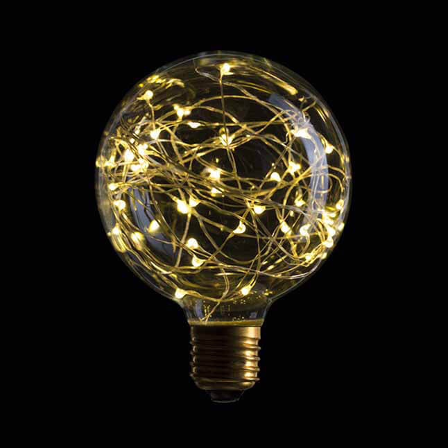 Лампа светодиодная филаментная Sun Lumen E27 2W 2700K прозрачная 057066