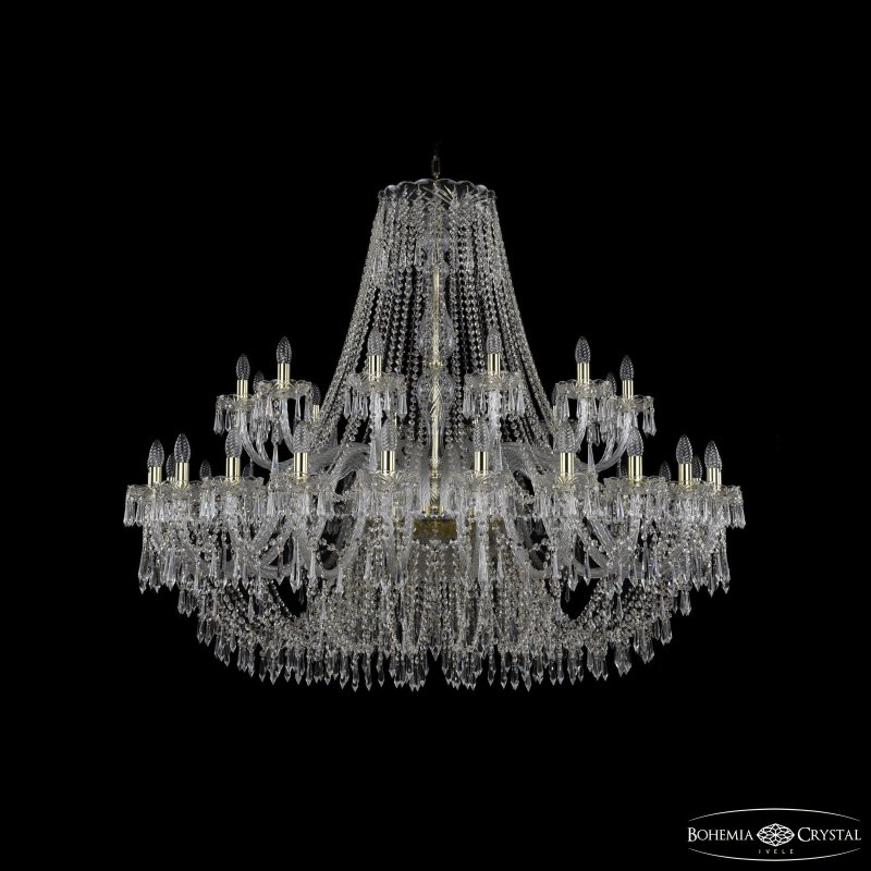 Подвесная люстра Bohemia Ivele Crystal 1403/24+12/530 G