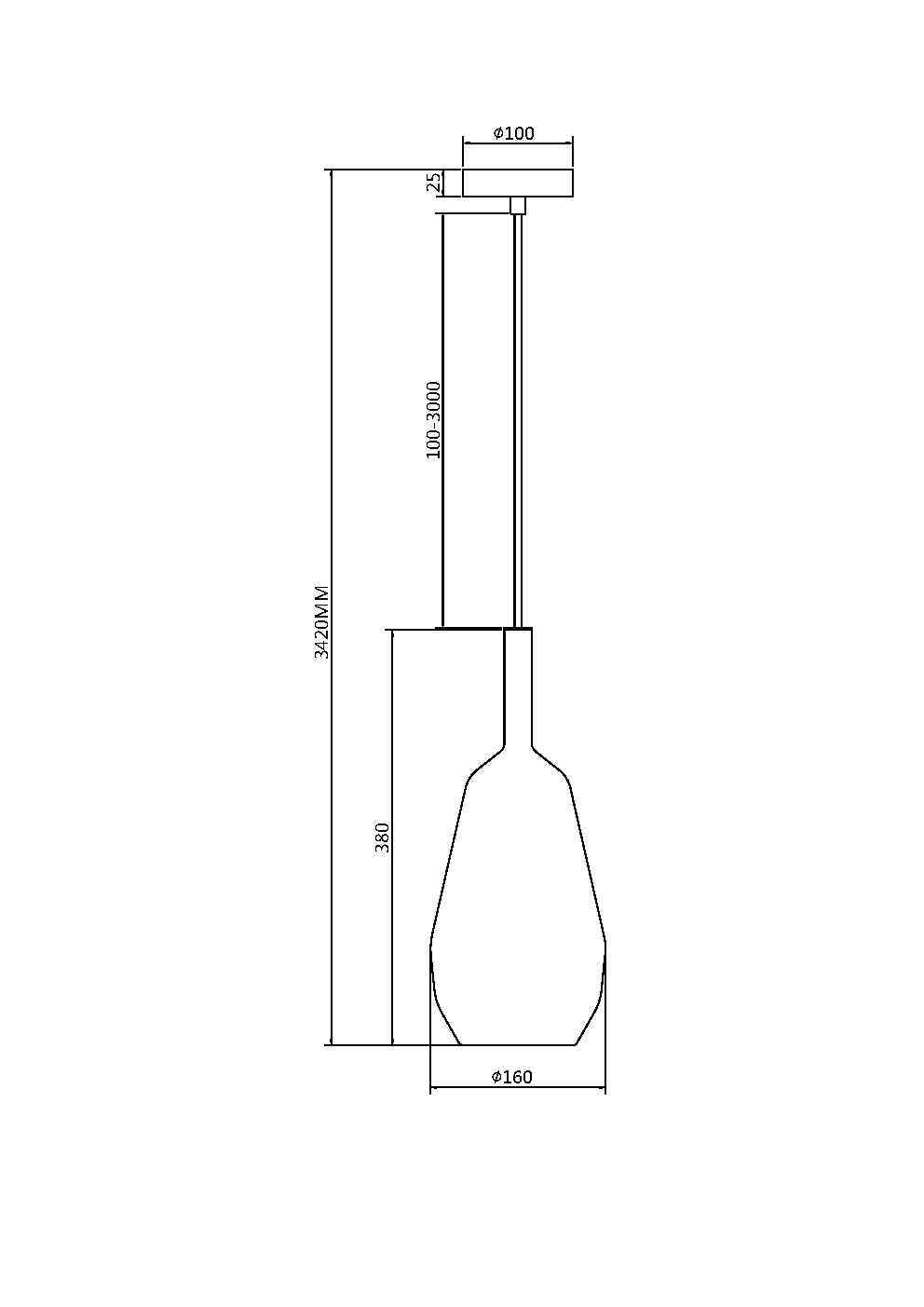 Подвесной светильник Maytoni Duality MOD271PL-01B8 в Москве