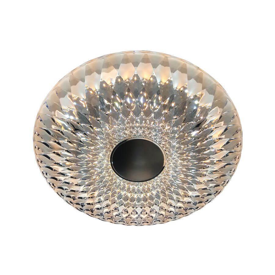 Потолочный светодиодный светильник Ambrella Light Orbital Crystal F99 WH 96W D500
