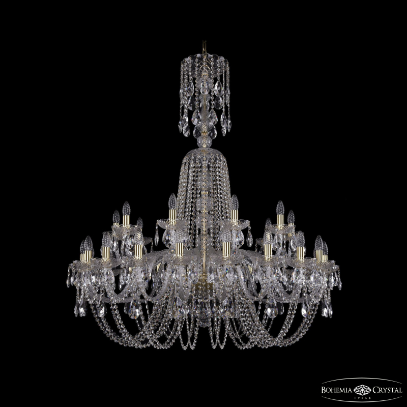 Подвесная люстра Bohemia Ivele Crystal 1402/20+10/400/XL-130 G