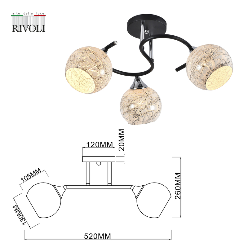 Потолочная люстра Rivoli Melissa 9139-303 Б0054901