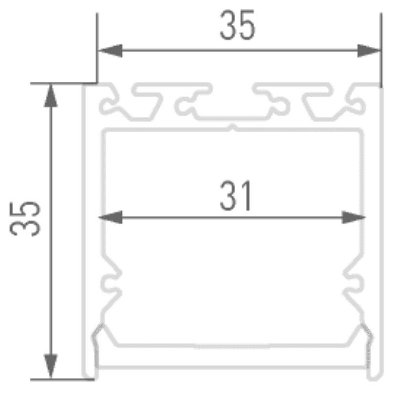 Профиль алюминиевый DesignLed LS.3535 001081