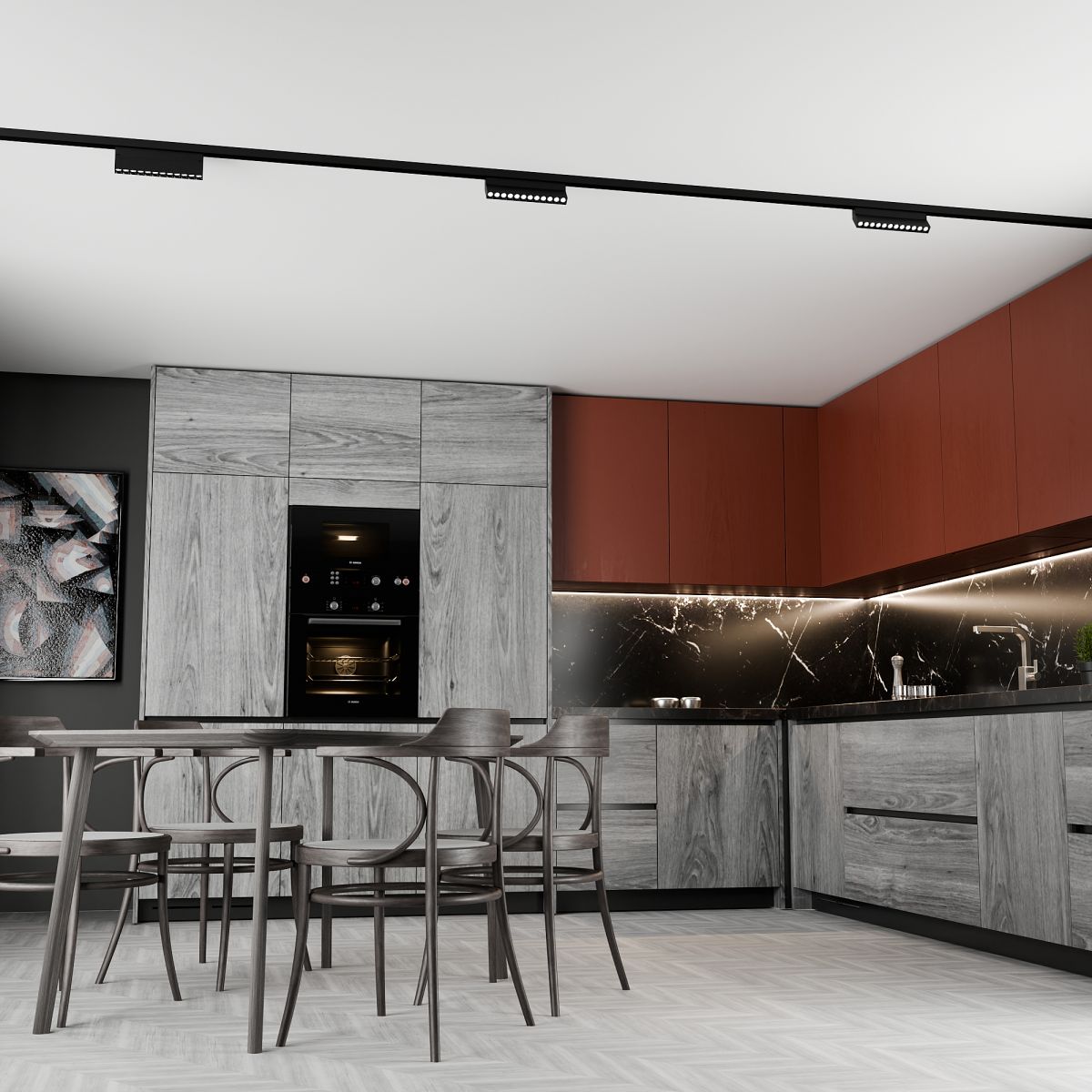 Трековый магнитный светильник Lightera Startrek 220 LE174TRL-12B4K