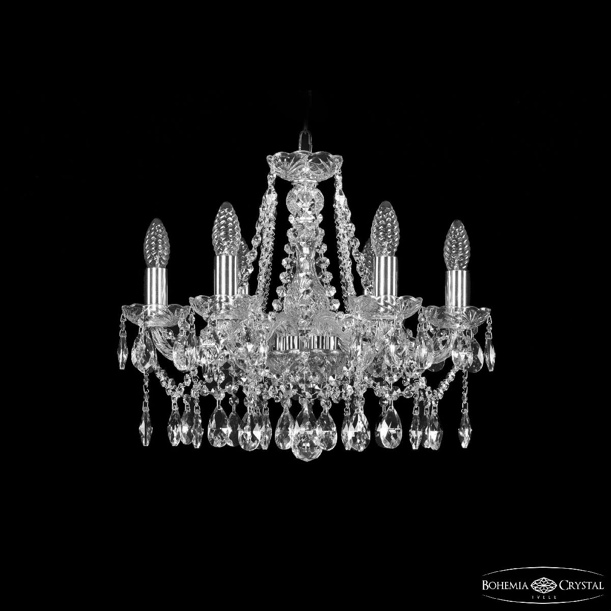 Подвесная люстра Bohemia Ivele Crystal 1413/6/165 Ni