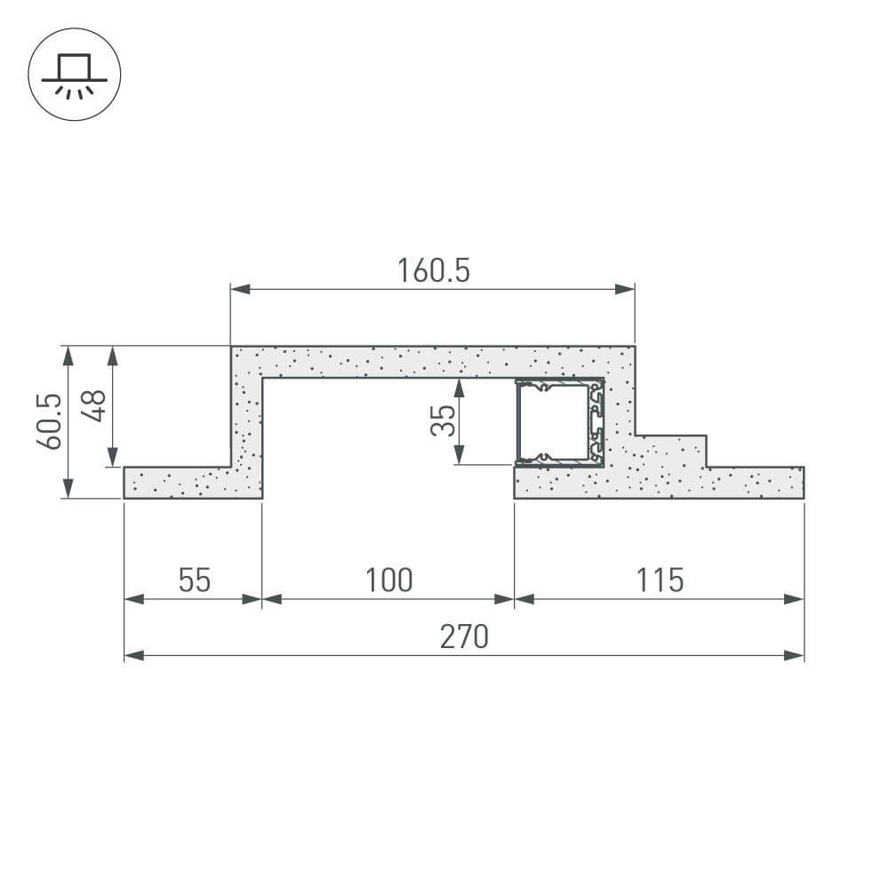 Профиль Arlight ARL-BAY 022267