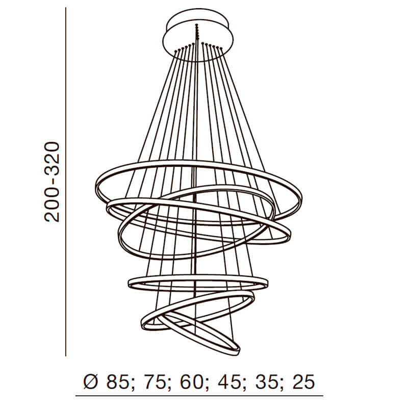Подвесная люстра Azzardo Wheel 6 AZ1280