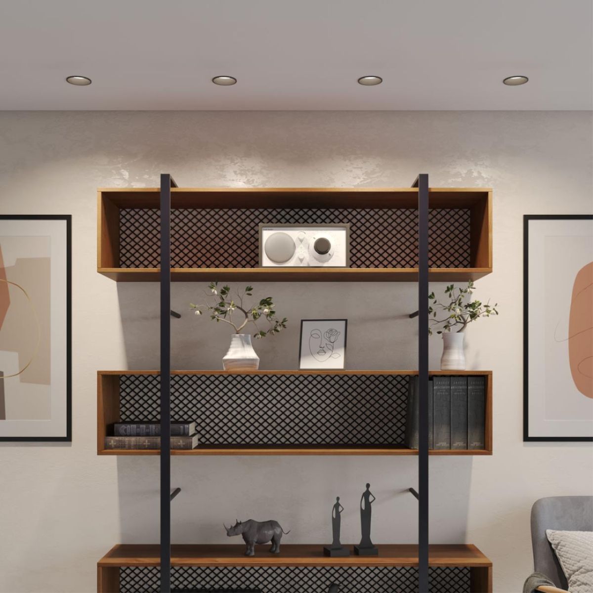 Встраиваемый светильник с переключателем цветовой температуры и угла рассеивания Novotech Wir Solis 359858