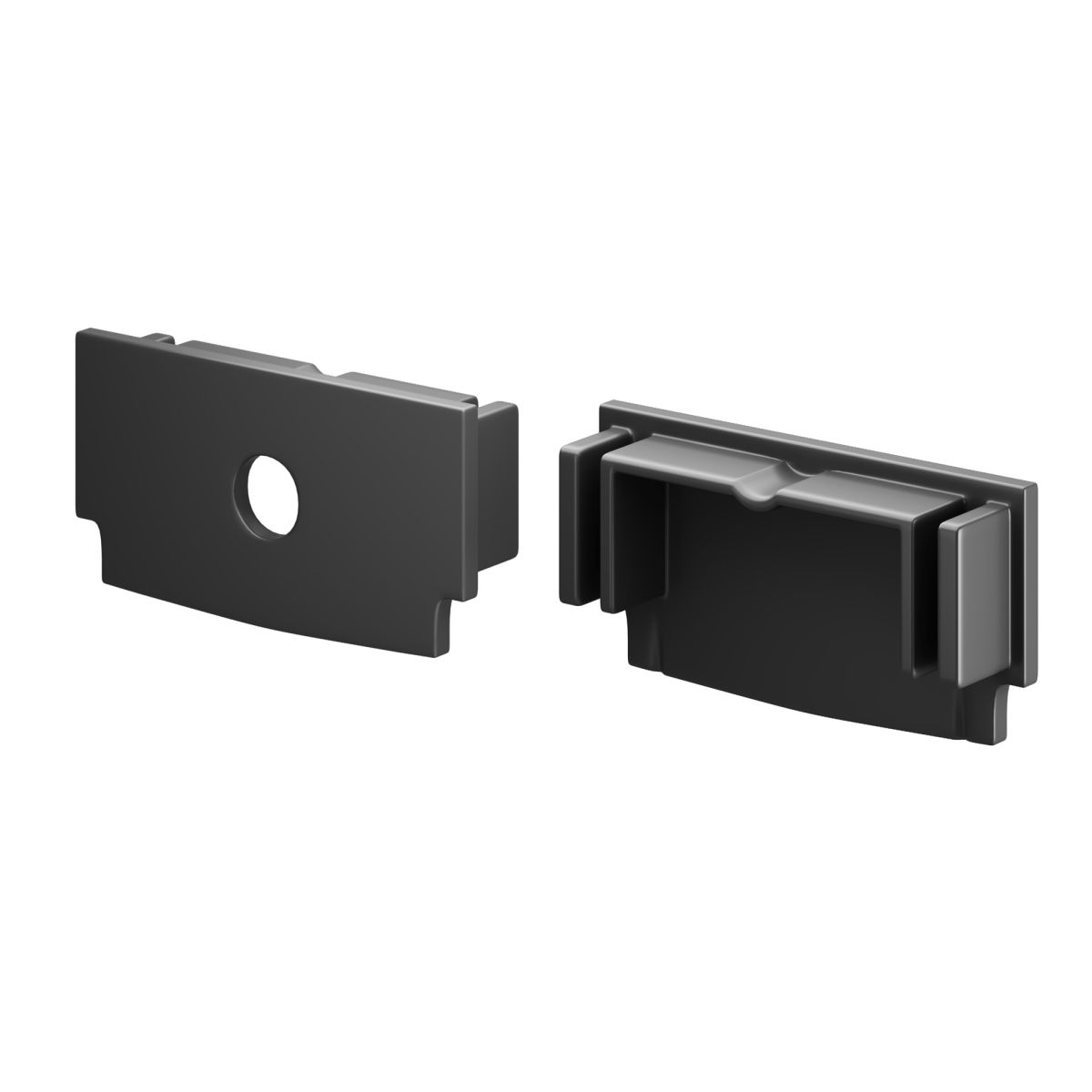 Комплект заглушек для профиля 61×14 2шт Maytoni Led Strip ALM-6114-B-EC 642013