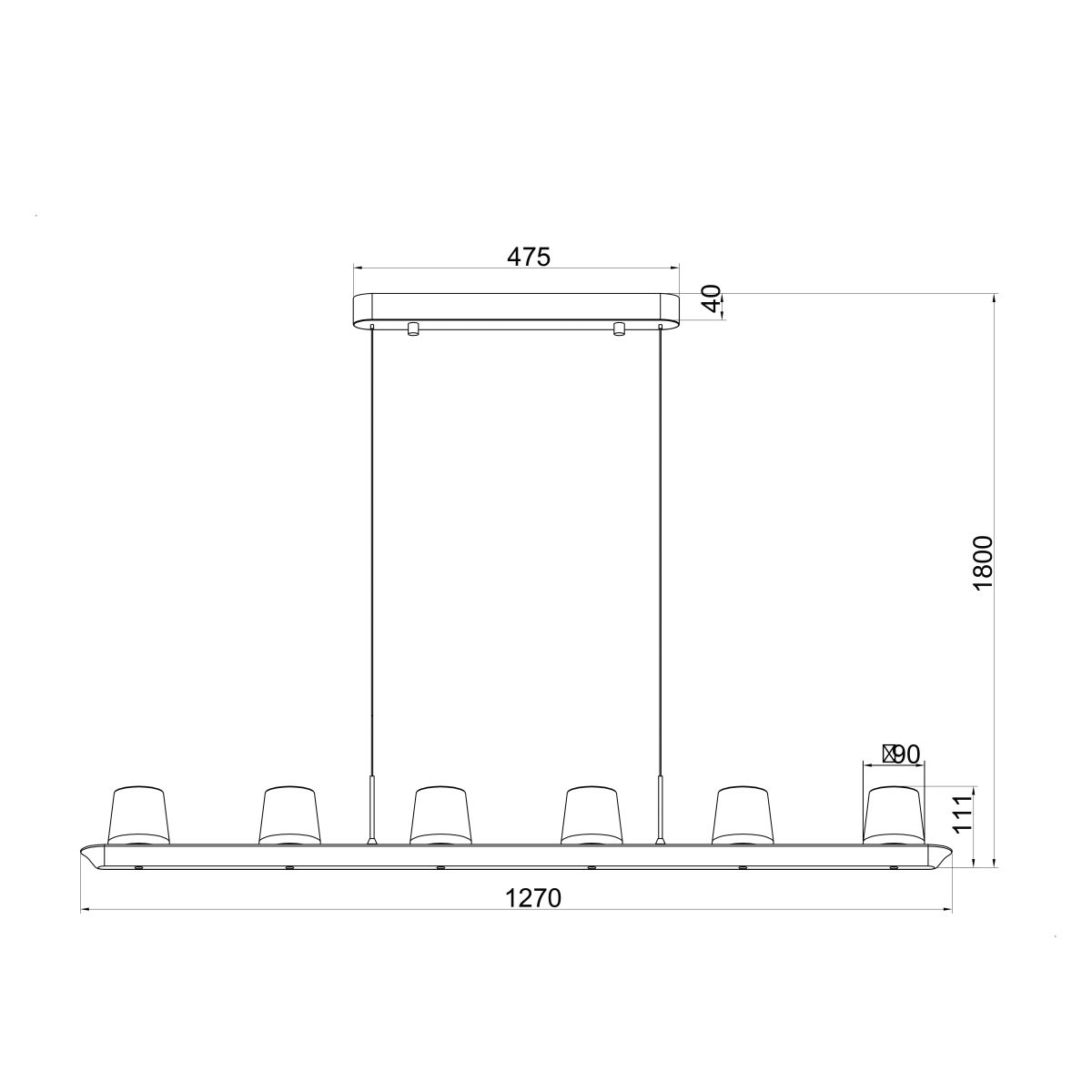 Подвесная люстра Mantra Alabastro 9436