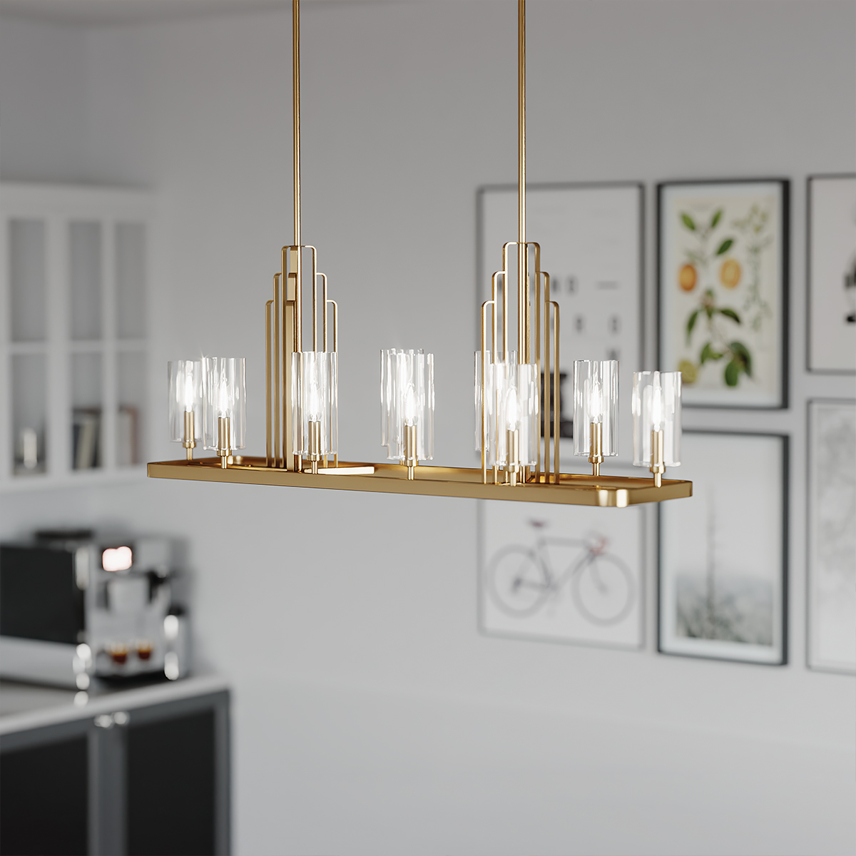 Подвесная люстра Kichler Kimrose QN-KIMROSE10-BNB