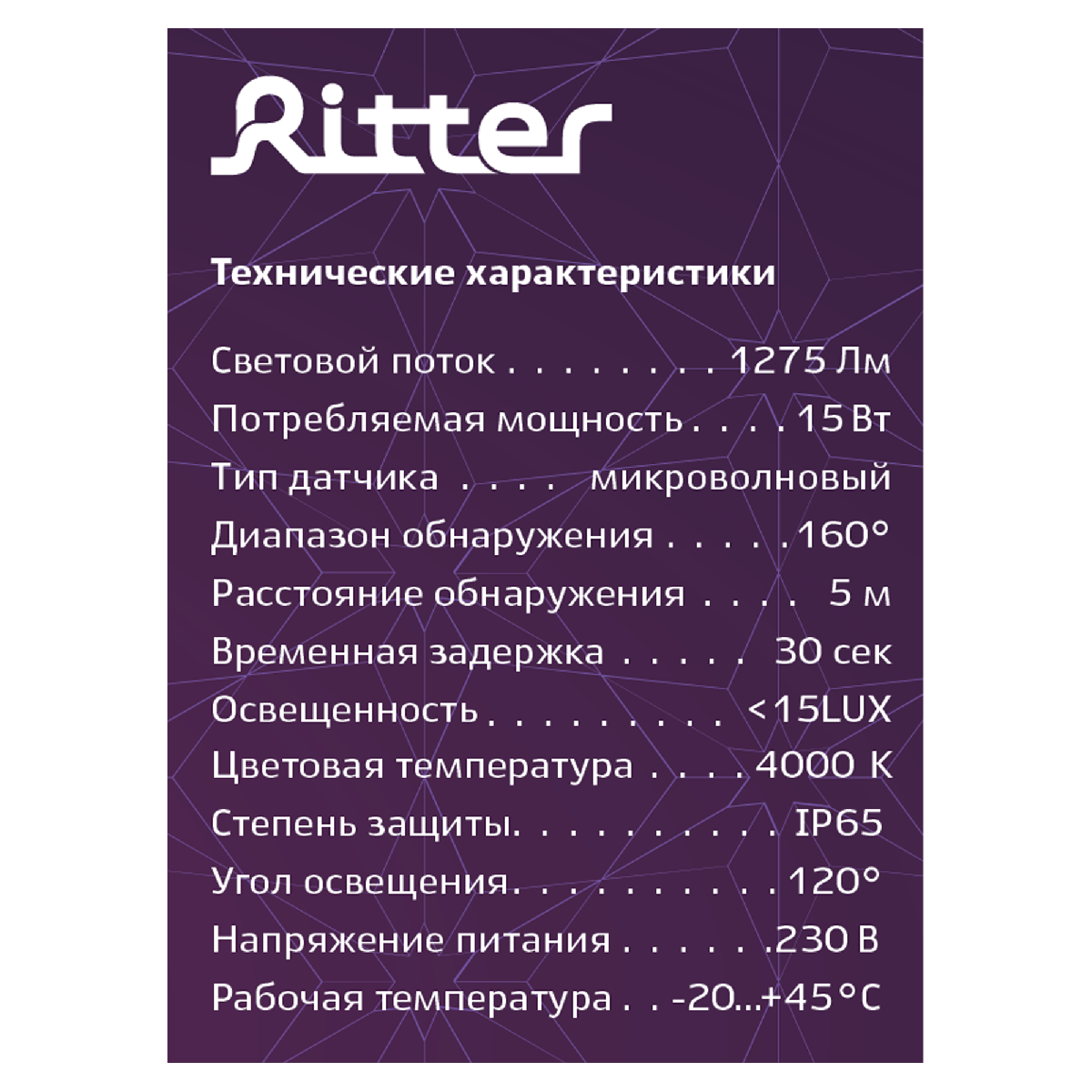 Настенно-потолочный светильник Ritter 56034 0