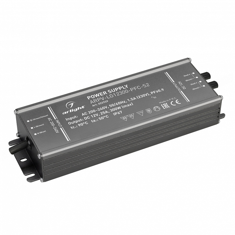 Блок питания Arlight ARPV-LG12300-PFC-S2 (12V, 25.0A, 300W) 022929(1)