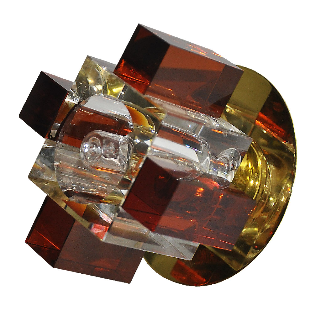 Встраиваемый светильник Elvan TCH-1037-GY-5.3-Amb-Gl