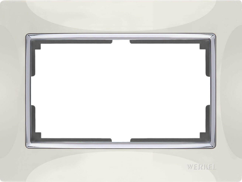 Рамка Werkel Snabb для двойной розетки слоновая кость WL03-Frame-01-DBL-ivory 4690389073144