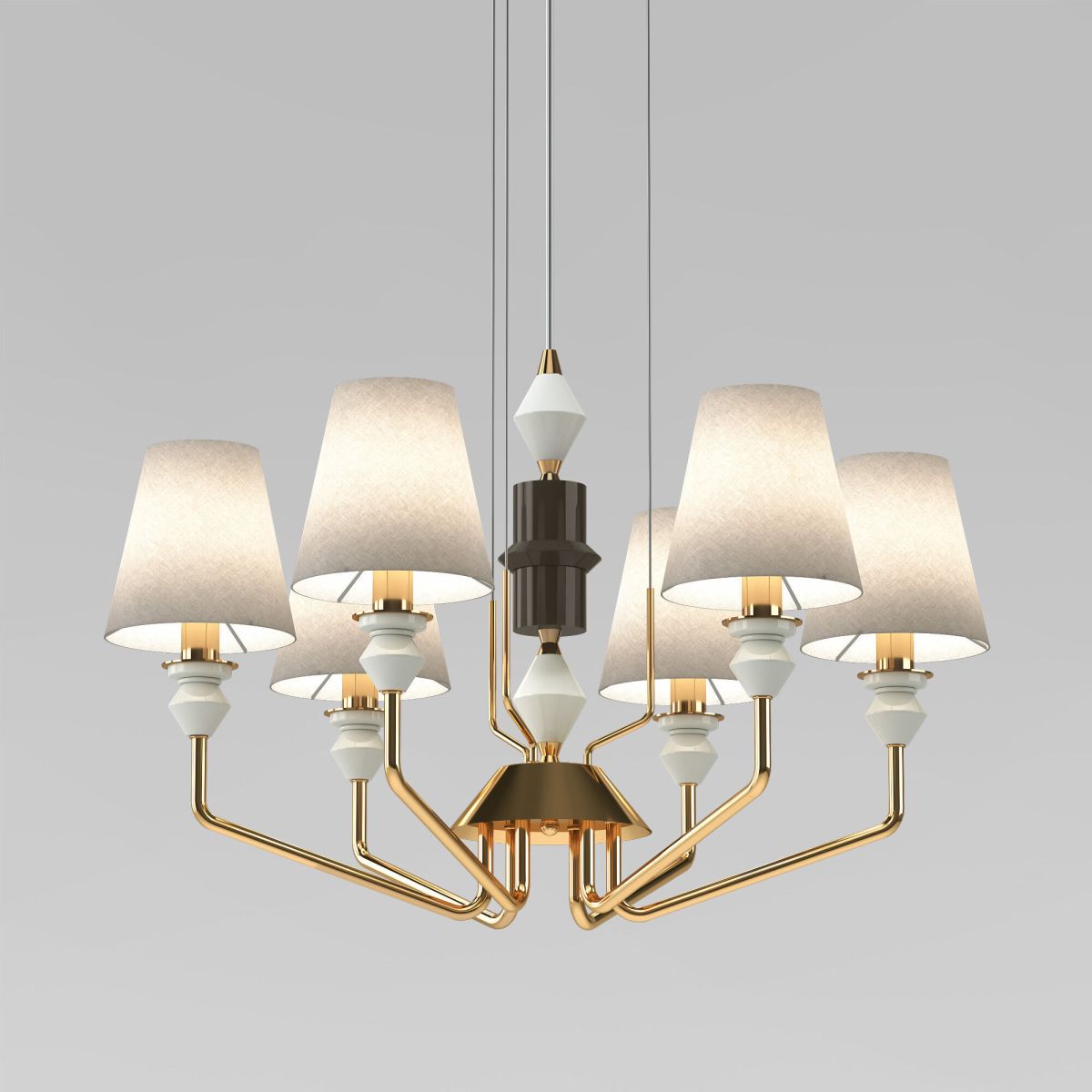 Подвесная люстра Eurosvet Olaria 101012/6 латунь Smart a071403