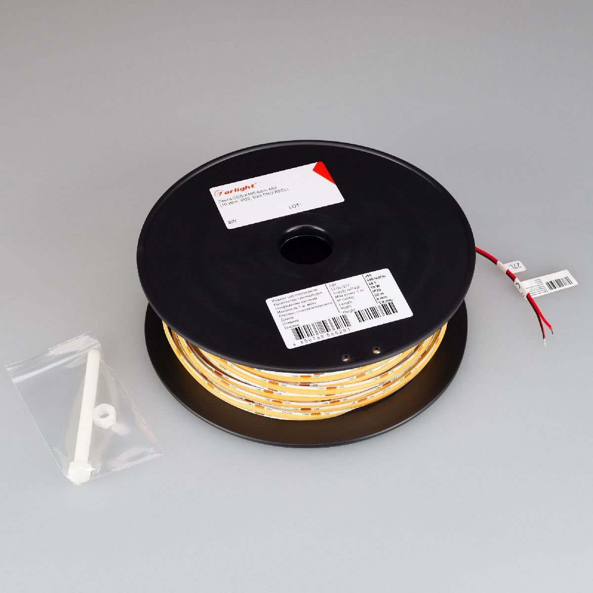 Светодиодная лента Arlight COB-X480-8mm 48V Warm3000 (10 W/m, IP20, 50m PRO REEL) 043260