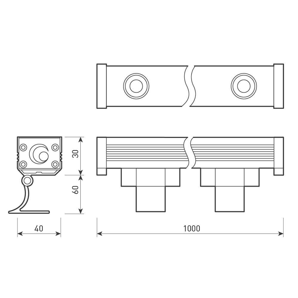 Прожектор Arlight AR-LINE-1000XS-12W-220V Warm 024336