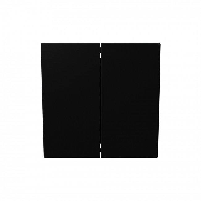 Выключатель двухклавишный проходной 10A 250V~ с накладкой (soft touch) Jasmart FD3022PBM