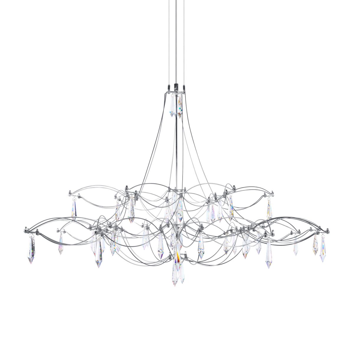 Подвесная светодиодная люстра Loft IT Mira 10590/1000 Silver Asfour