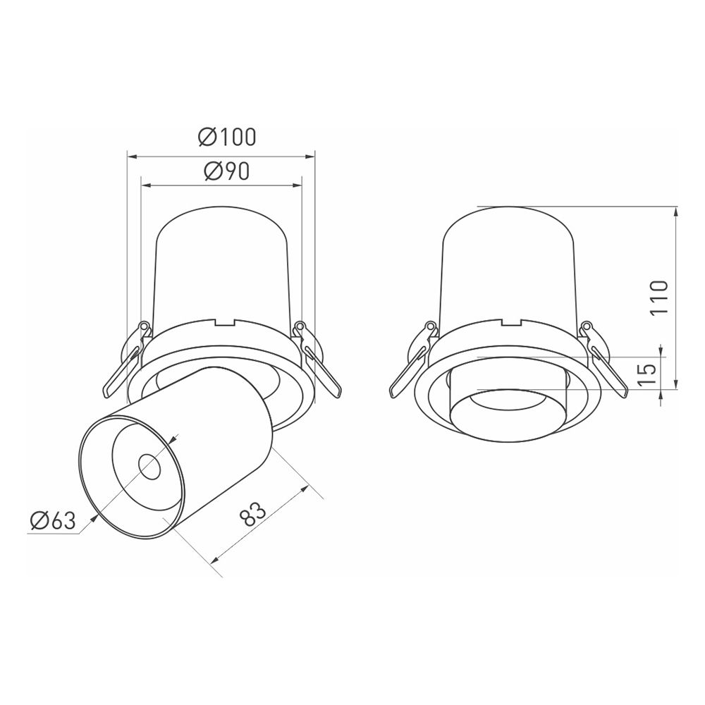 Встраиваемый светильник Arlight LGD-PULL-R100-10W Day4000 026191