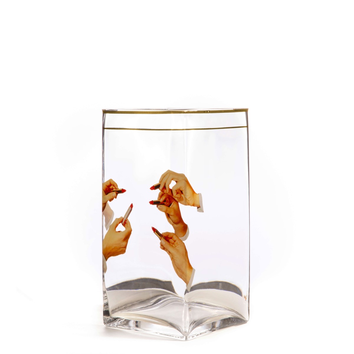 Ваза Lipsticks Big Seletti Toiletpaper Glass Vase 14153