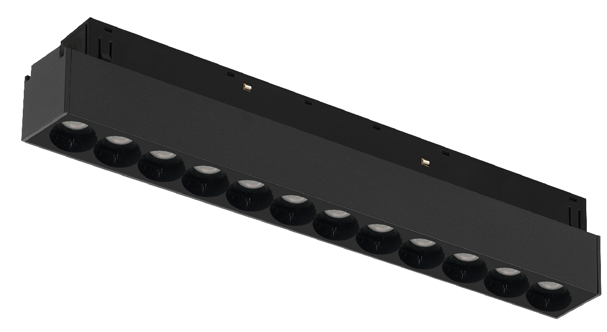 Трековый магнитный светильник iLedex Vision 4822-002-L235-12W-38DG-4000K-BK
