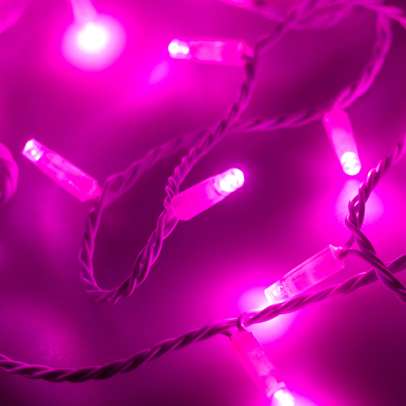Светодиодная гирлянда Arlight ARD-String-Classic-10000-White-100LED-Std PINK 025821