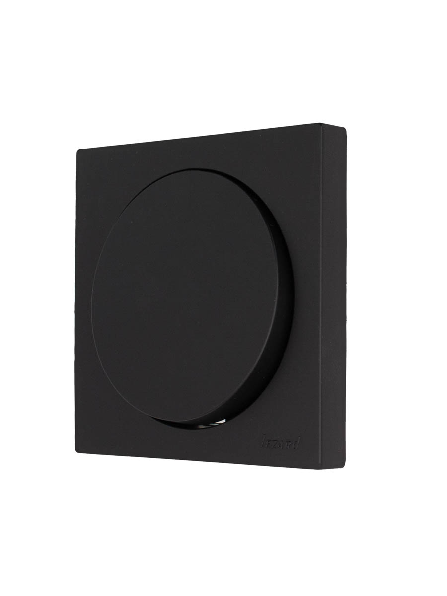 Выключатель чёрный бархат Lezard Osen 743-4288-100