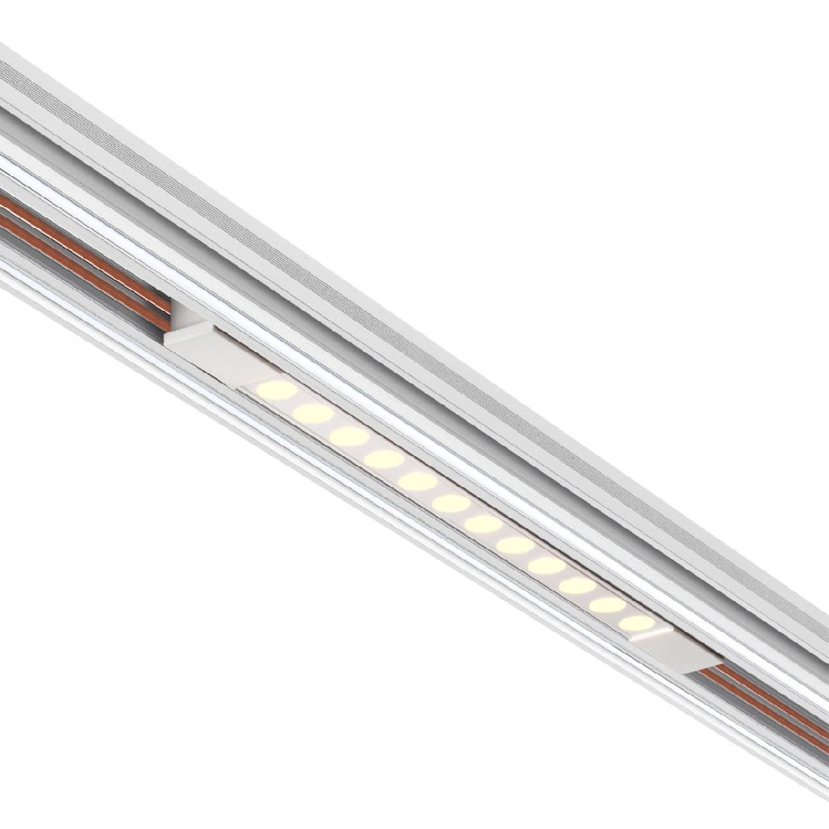 Трековый низковольтный светильник белый Novotech Shino Flum 359510