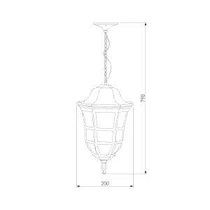 Уличный подвесной светильник Elektrostandard Dorado GL 1013H кофейное золото 4690389135965