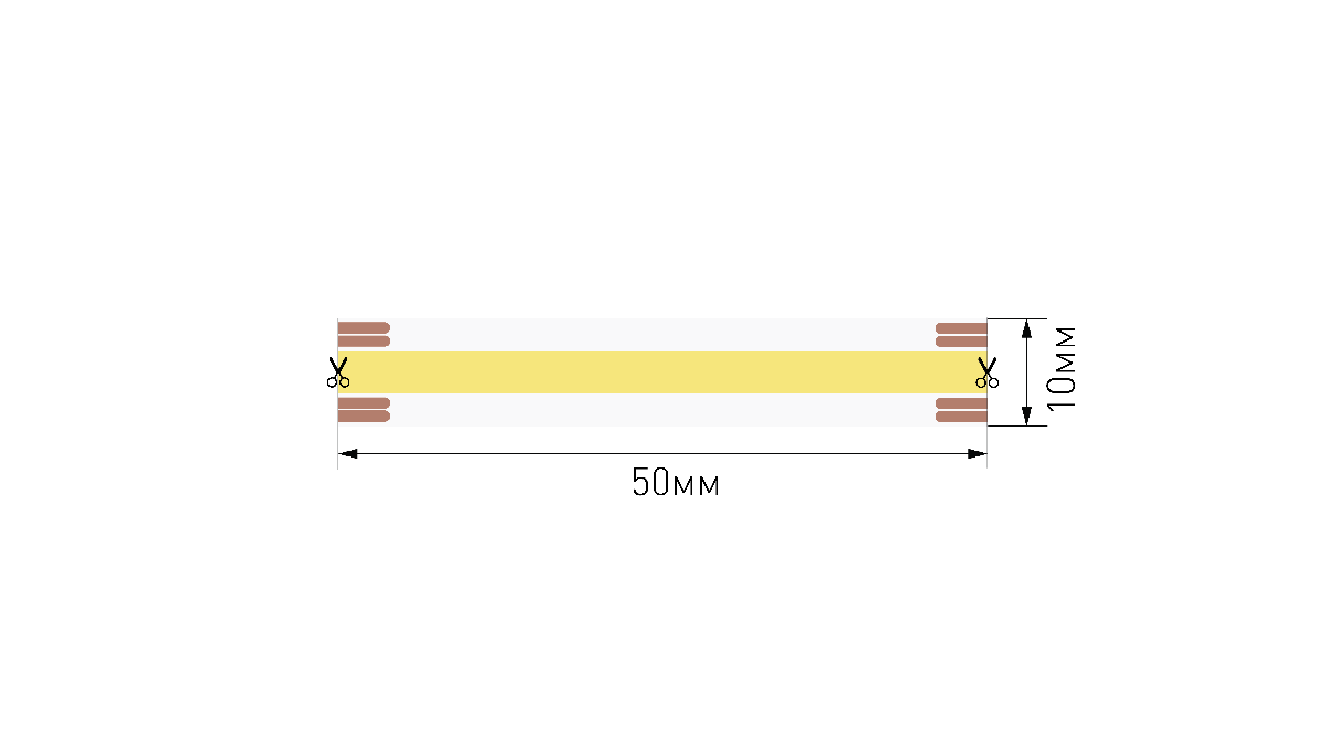 Светодиодная лента SWG PRO 24В COB 15Вт/м 2700-6500K 5м IP20 SWG-COB640-24-15-CCT 027999