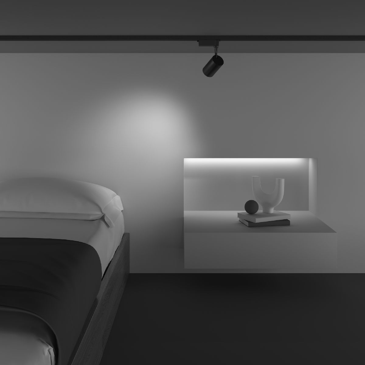 Трековый светильник Maytoni Technical Vuoro TR003-1-6W3K-M-B